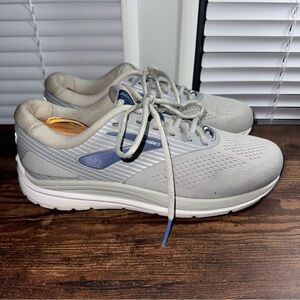 Brooks Addiction 14 Running Shoes Womens 9.5 Grey  1203061B070 Low Top Lace Up